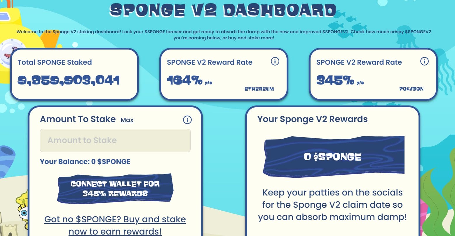 Sponge V2 staking