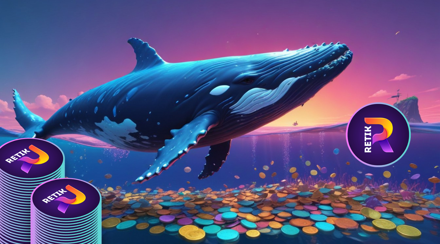 $100,000,000 Bitcoin (Btc) Whale Gains Major Position in Retik Finance (Retik) as Token Soars 20x Following Cex Listings