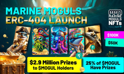 Marine Moguls ERC-404 launches with $2.9 million in prizes for token holders!