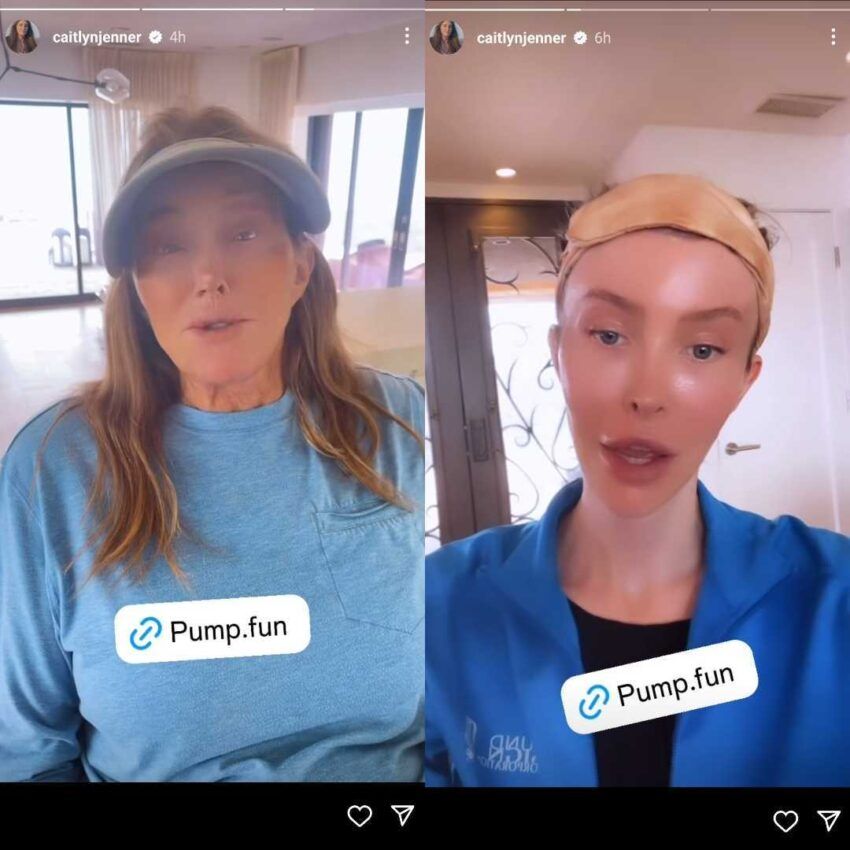 Jenner and Hutchins promote the JENNER token on Instagram and