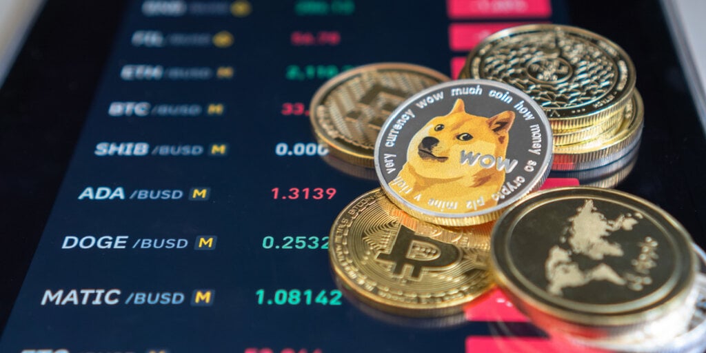 Meme Coins DOGE and SHIB post losses as Ethereum falls 4%