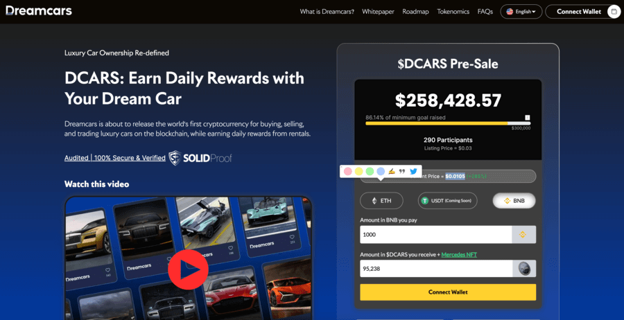 Buy, sell and trade car-backed NFTs – Dreamcars is the latest crypto project to watch