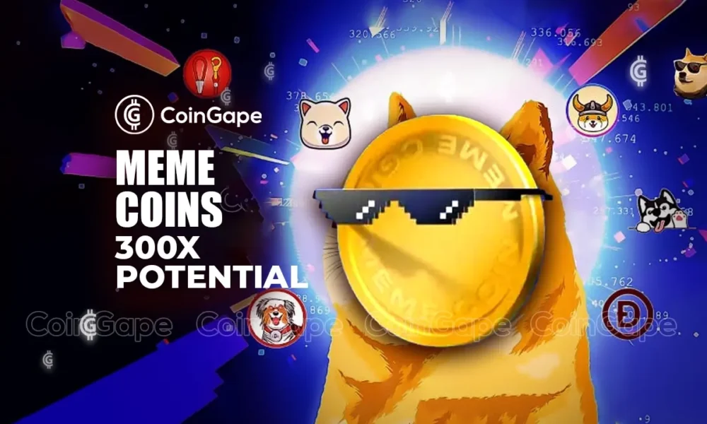 3 Meme Coins with 300X Potential in Midweek Trading