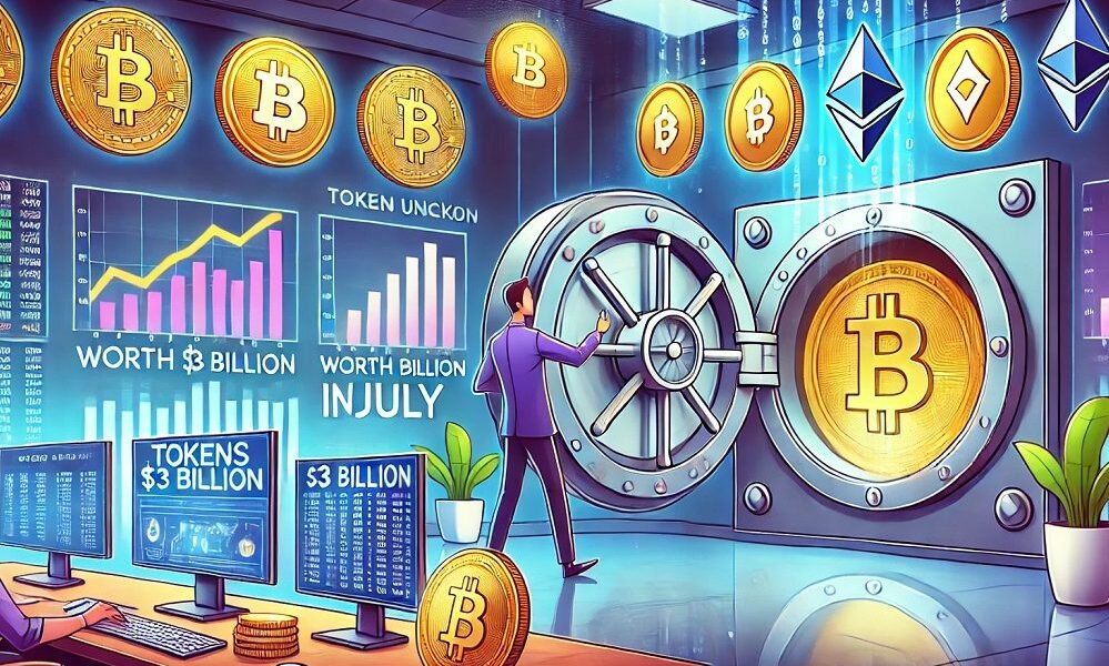 Cryptocurrency Market Expects $3 Billion in Tokens Unlocked in July;  Worldcoin (WLD) Price Analysis.