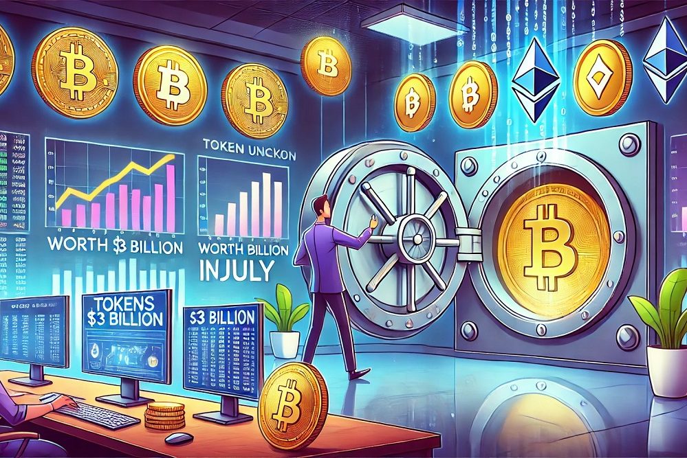 Cryptocurrency Market Expects $3 Billion in Tokens Unlocked in July;  Worldcoin (WLD) Price Analysis.