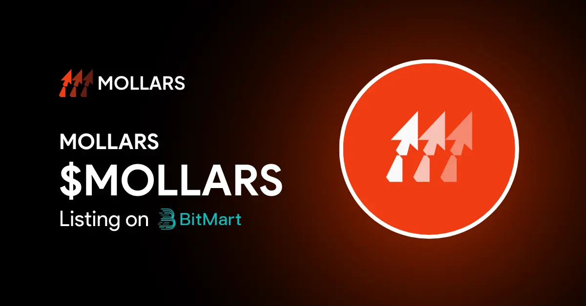 The Mollars token is now listed on Bitmart Crypto Exchange