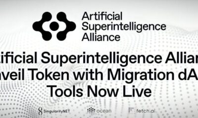 The token merger of SingularityNET, Fetch.ai and Ocean Protocol is live