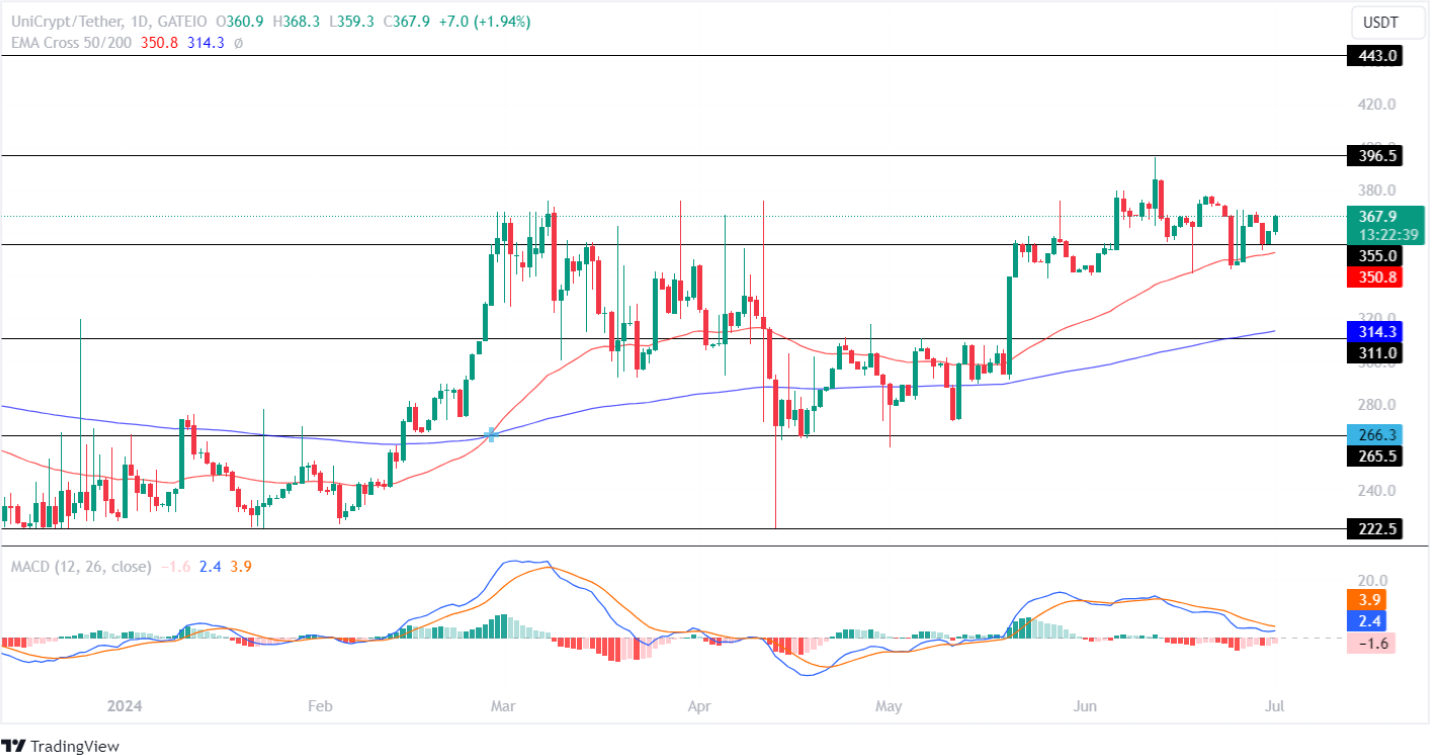 UNCX Network Price Analysis