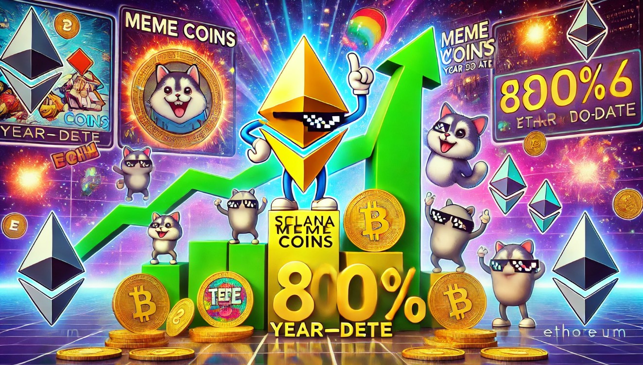 Solana Meme Coins Outperform Ethereum by 800% YTD