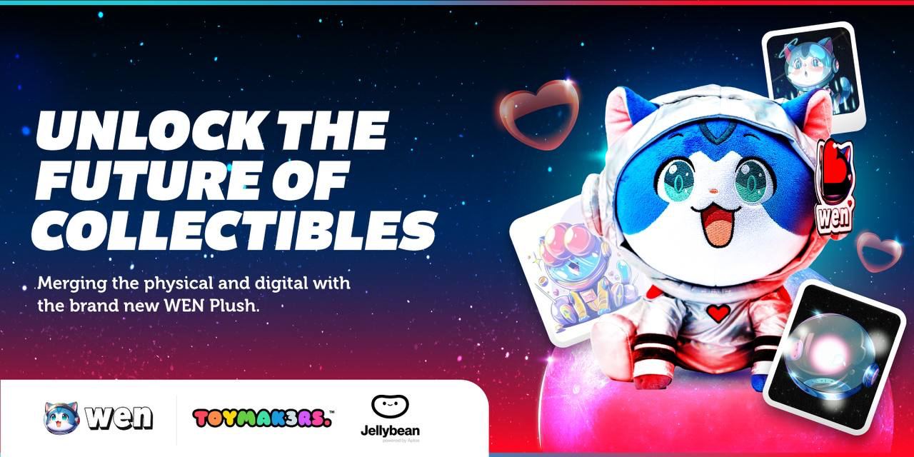 $WEN and TOYMAK3RS Launch Limited Edition Collectible Toy That Unlocks Exclusive Cross-Chain NFTs Using Jellybean™ Technology