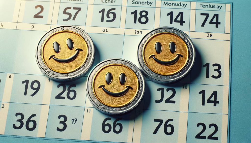 three pieces with smileys