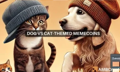Cat-dog rivalry pushes memecoin market cap to $54 billion