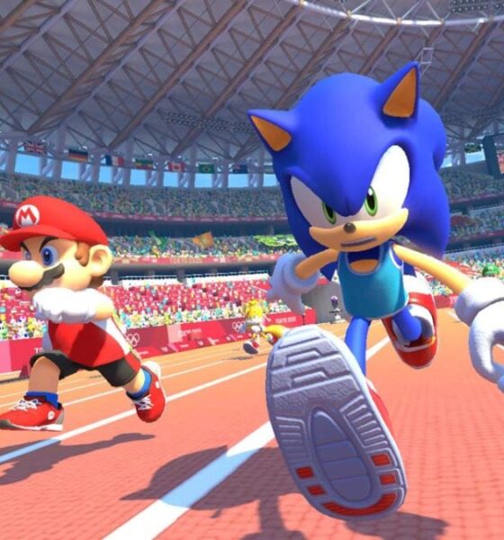 Mario and Sonic competing at the Tokyo Olympics - the last entry in the series, for now